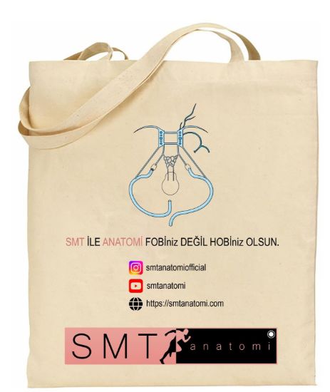 SMT Anatomi Kanvas Kumaş Taşıma Çantası resmi